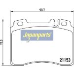 Japanparts Bremsbeläge PA-0506AF Japanparts Bremsbeläge PA-0506AF