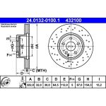 Bremsscheibe Db P. W204 C280-350B/Cdi Sport/Amg 24.0132-0100.1
