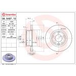 Brembo Bremsscheibe Vorderachse 08.5497.10 Brembo Bremsscheibe Vorderachse 08.5497.10