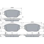 Bosch Bremsbelagsatz 0 986 424 843 Bosch Bremsbelagsatz 0 986 424 843