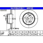 Bremsscheibe Db T. W124/W201 93-00 24.0109-0120.1 Bremsscheibe Db T. W124/W201 93-00 24.0109-0120.1