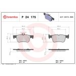 BREMBO Bremsklötze HA P 24 175 BREMBO Bremsklötze HA P 24 175
