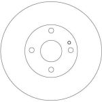 TRW Bremsscheibe Mazda S. 323 DF4119 TRW Bremsscheibe Mazda S. 323 DF4119