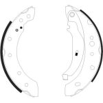 Bremsbacken Peugeot 206 98- Mit Abs 02- 203Mm 91061800