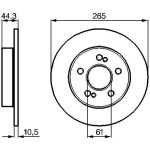 Bremsscheibe HA 0 986 478 758 Bremsscheibe HA 0 986 478 758