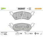 Valeo Bremsbelagsatz 302057 Valeo Bremsbelagsatz 302057