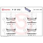 BREMBO Bremsklötze HA P 37 012 BREMBO Bremsklötze HA P 37 012
