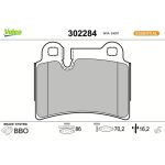 Valeo Bremsbelagsatz 302284 Valeo Bremsbelagsatz 302284