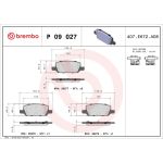BREMBO Bremsklötze HA P 09 027 BREMBO Bremsklötze HA P 09 027