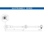 ATE Bremsschlauch 24.5176-0402.3