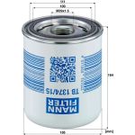 MANN-FILTER Lufttrocknerpatrone TB 1374/15 x MANN-FILTER Lufttrocknerpatrone TB 1374/15 x