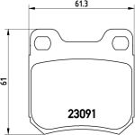 BREMBO Bremsbelagsatz, Scheibenbremse P 71 008