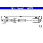 ATE Bremsschlauch 24.5112-0440.3 ATE Bremsschlauch 24.5112-0440.3