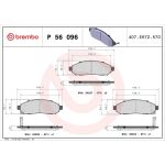 BREMBO Bremsklötze VA P 56 096 BREMBO Bremsklötze VA P 56 096