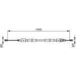 Bosch Handbremsseil 1987482541 Bosch Handbremsseil 1987482541
