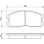 Bosch Bremsbelagsatz 0 986 491 260 Bosch Bremsbelagsatz 0 986 491 260
