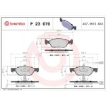 BREMBO Bremsklötze VA P 23 070 BREMBO Bremsklötze VA P 23 070