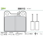 Valeo Bremsbelagsatz 598113 Valeo Bremsbelagsatz 598113