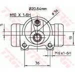 TRW Radbremszylinder BWF279 TRW Radbremszylinder BWF279