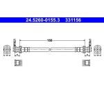 ATE Bremsschlauch 24.5260-0155.3 ATE Bremsschlauch 24.5260-0155.3