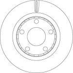 TRW Bremsscheibe Hinterachse DF4352 TRW Bremsscheibe Hinterachse DF4352