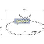 Japanparts Bremsbeläge PP-0310AF Japanparts Bremsbeläge PP-0310AF