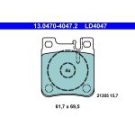 Bremsbelagsatz Db T. W124/W202/W203/W210/W220 91-08 Keramik 13.0470-4047.2 Bremsbelagsatz Db T. W124/W202/W203/W210/W220 91-08 Keramik 13.0470-4047.2