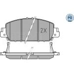 MEYLE Scheibenbremsbelagsatz 025 257 9216/PD MEYLE Scheibenbremsbelagsatz 025 257 9216/PD