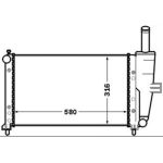 MAHLE Kühler, Motorkühlung CR 1443 000S MAHLE Kühler, Motorkühlung CR 1443 000S