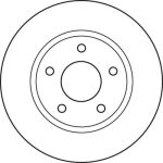 Bremsscheibe Mitsubishi P. Lancer 08 DF4933 Bremsscheibe Mitsubishi P. Lancer 08 DF4933