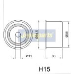 Riemenspanner, Zahnriemen BE-H15 Riemenspanner, Zahnriemen BE-H15