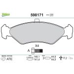 Valeo Bremsbelagsatz 598171 Valeo Bremsbelagsatz 598171