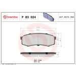 BREMBO Bremsklötze HA P 83 024 BREMBO Bremsklötze HA P 83 024
