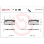 BREMBO Bremsklötze VA P 62 001 BREMBO Bremsklötze VA P 62 001