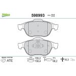 Valeo Bremsbelagsatz 598993 Valeo Bremsbelagsatz 598993