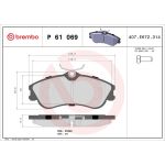 BREMBO Bremsklötze VA P 61 069 BREMBO Bremsklötze VA P 61 069