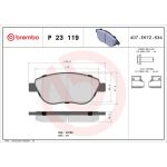 BREMBO Bremsklötze VA P 23 119 BREMBO Bremsklötze VA P 23 119