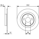 Bremsscheibe 0 986 479 B04 Bremsscheibe 0 986 479 B04