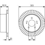 Bremsscheibe 0 986 479 V26 Bremsscheibe 0 986 479 V26