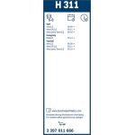 Bosch Wischerblatt H311 3397011666 Bosch Wischerblatt H311 3397011666