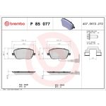 BREMBO Bremsklötze VA P 85 077
