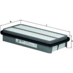 MAHLE Luftfilter LX 834 MAHLE Luftfilter LX 834