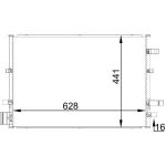 MAHLE Kondensator, Klimaanlage AC 690 000S