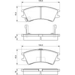Bosch Bremsbelagsatz 0 986 424 575 Bosch Bremsbelagsatz 0 986 424 575