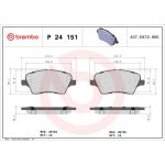 BREMBO Bremsklötze VA P 24 151