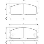 Bosch Bremsbelagsatz 0 986 460 020 Bosch Bremsbelagsatz 0 986 460 020
