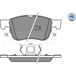 MEYLE Scheibenbremsbelagsatz 025 205 5617/PD MEYLE Scheibenbremsbelagsatz 025 205 5617/PD