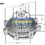 Japanparts Kühlerlüfterkupplung VC-H09