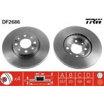 Bremsscheibe Fiat P. Tempra DF2686 Bremsscheibe Fiat P. Tempra DF2686