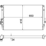 MAHLE Kühler, Motorkühlung CR 854 001S MAHLE Kühler, Motorkühlung CR 854 001S